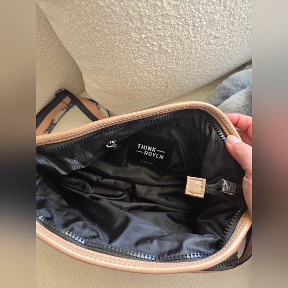 Think Royln, Bank Street XL Crossbody, Nude Patent - Picture 6 of 9